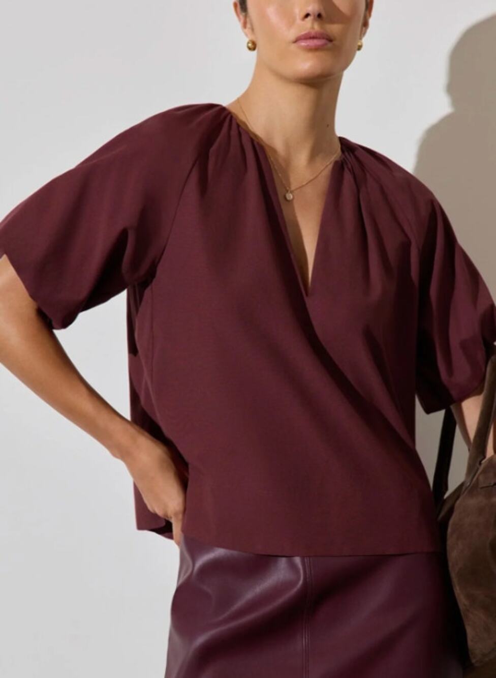 Brochu Walker The Hattie Top in Barolo size M medium